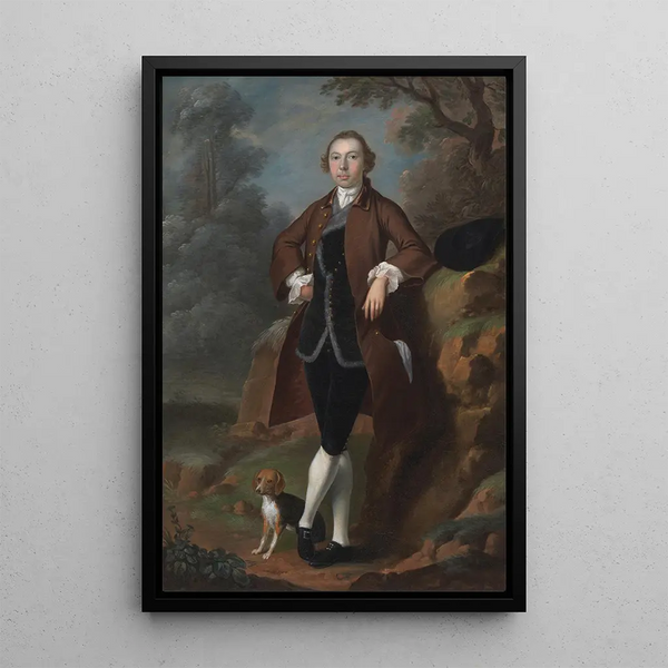 Reproduction of the painting William Farington of Shawe Hall Lancashire - Arthur Devis