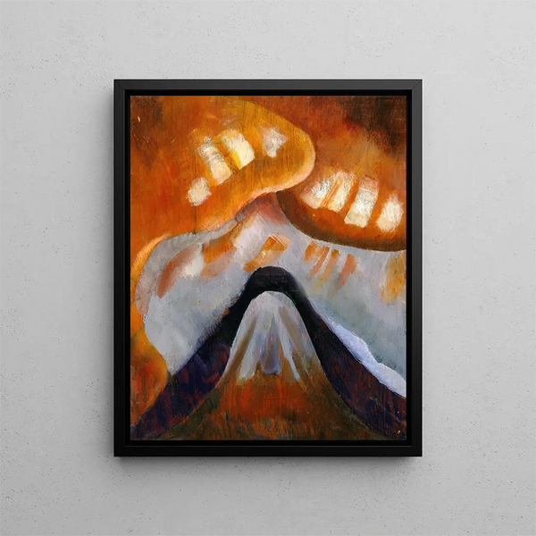 Mountain and Sky - Arthur Dove — framed artwork on a wall