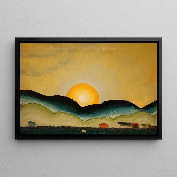 Port of Northport - Arthur Dove — framed artwork on a wall