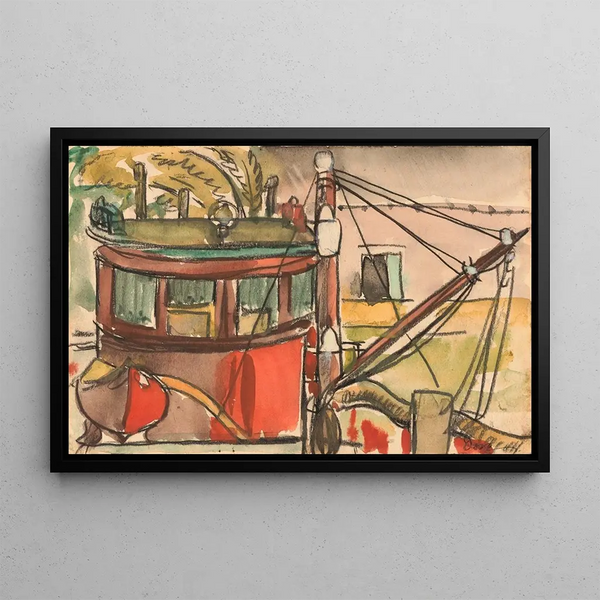 Pétrolier II - Arthur Dove — framed artwork on a wall