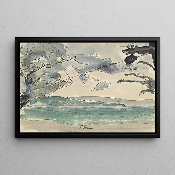 Lac Seneca - Arthur Dove — framed artwork on a wall