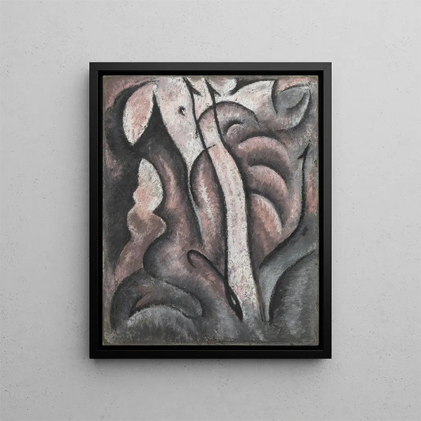 Sentimental Music - Arthur Dove — framed artwork on a wall