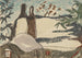 Snowy rooftops and trees painting - Arthur Dove — artwork view