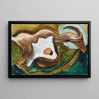 Study for a Goat - Arthur Dove — framed artwork on a wall
