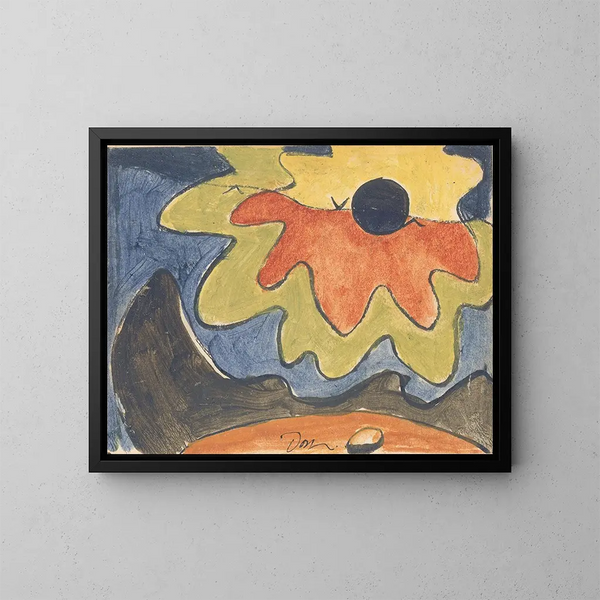 Sunrise at Northport Harbor - Arthur Dove — framed artwork on a wall