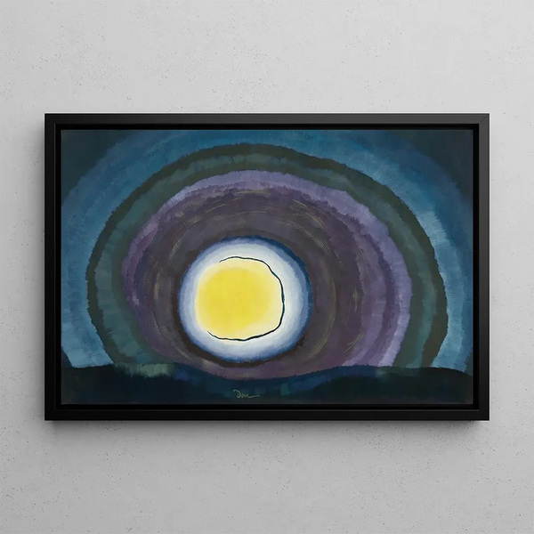 Sunrise Painting III - Arthur Dove — framed artwork on a wall
