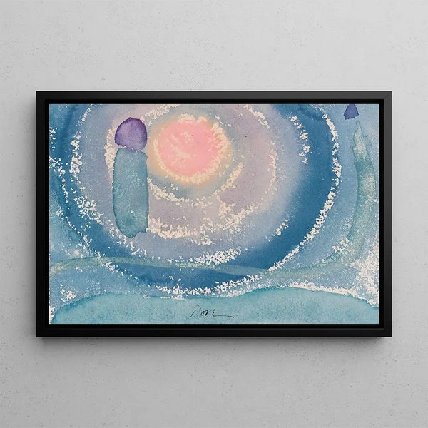 Sunrise Painting I - Arthur Dove — framed artwork on a wall