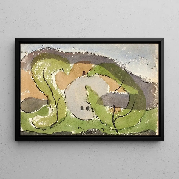 Landscape Untitled - Arthur Dove — framed artwork on a wall