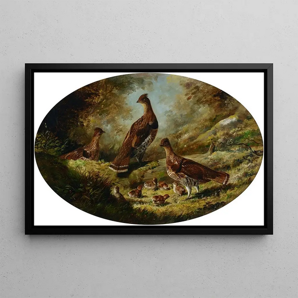 Family of Char, - Arthur Fitzwilliam Tait — framed artwork on a wall