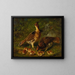 Gros-bec à plumes rousses et jeunes - Arthur Fitzwilliam Tait — framed artwork on a wall