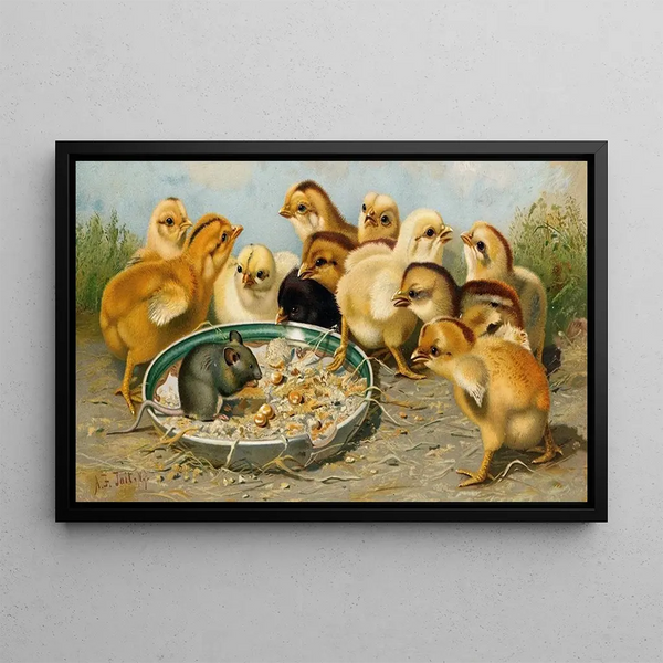 L'Intrus - Arthur Fitzwilliam Tait — framed artwork on a wall