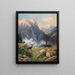 Un Eight-Pointer dans les montagnes - Arthur Graf Polzer-Hoditz — framed artwork on a wall