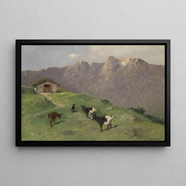 Mountain Goats - Arthur Heyer — framed artwork on a wall