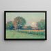 Summer Sunset Landscape - Arthur Hoeber — framed artwork on a wall
