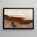 La plage à Concarneau - Arthur Hoeber — framed artwork on a wall