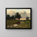 Sunset Painting - Arthur Hoeber — framed artwork on a wall