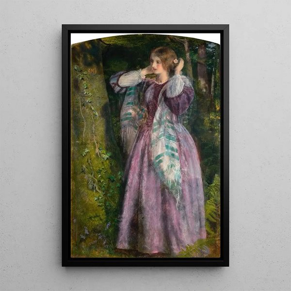 Amy - Arthur Hughes — framed artwork on a wall