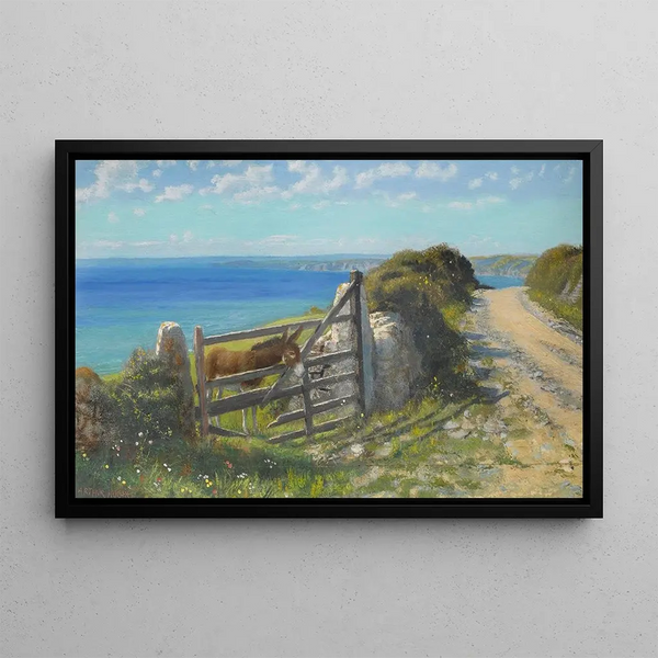 Sunday Painting - Arthur Hughes — framed artwork on a wall