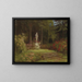 The Rose Garden - Arthur John Black — framed artwork on a wall
