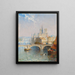 Paris with Notre Dame - Arthur Joseph Meadows — framed artwork on a wall