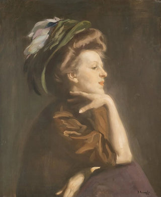 Portrait of a lady - Arthur Kampf — artwork view