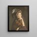 Portrait of a lady - Arthur Kampf — framed artwork on a wall