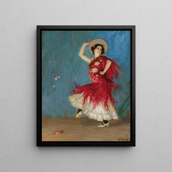 Spanish Dancer - Arthur Kampf — framed artwork on a wall