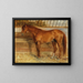 A fox in a stable - Arthur Kurtz — framed artwork on a wall