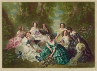 Eugénie, Empress of the French, and her ladies-in-waiting - Arthur L. Cox — artwork view