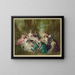 Eugénie, Empress of the French, and her ladies-in-waiting - Arthur L. Cox — framed artwork on a wall