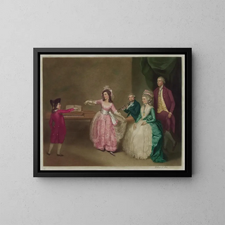 Minuet Painting - Arthur L. Cox — framed artwork on a wall
