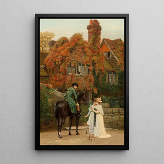 The Messenger - Arthur Longley Vernon — framed artwork on a wall