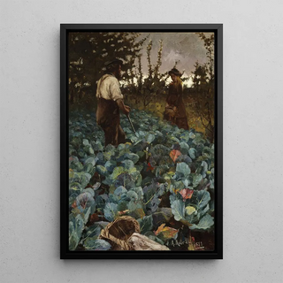 A garden of cabbages - Arthur Melville — artwork view