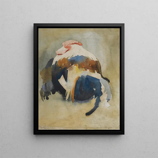 The Rooster - Arthur Melville — framed artwork on a wall