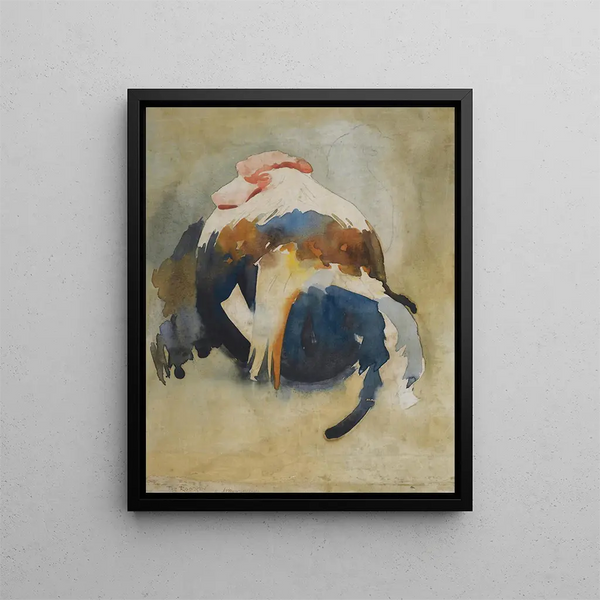 The Rooster - Arthur Melville — framed artwork on a wall