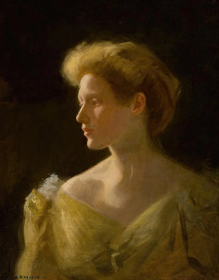 Woman in Yellow Dress - Arthur Merton Hazard — artwork view