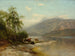 Cows Drinking at the Edge of the River - Arthur Parton — artwork view