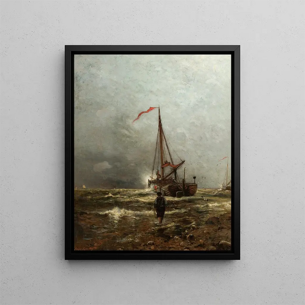 Côte de Hollande - Arthur Quartley — framed artwork on a wall