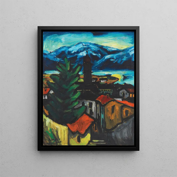 Ascona - Arthur Segal — framed artwork on a wall