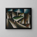 Ascetic Landscape II - Arthur Segal — framed artwork on a wall