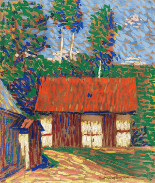 Red Roof Painting - Arthur Segal — artwork view