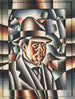 Self-portrait Painting - Arthur Segal — artwork view