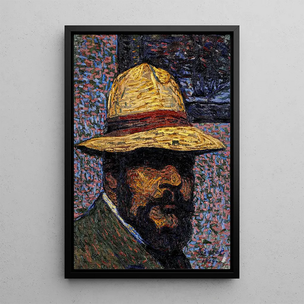 Self-portrait Painting - Arthur Segal — framed artwork on a wall