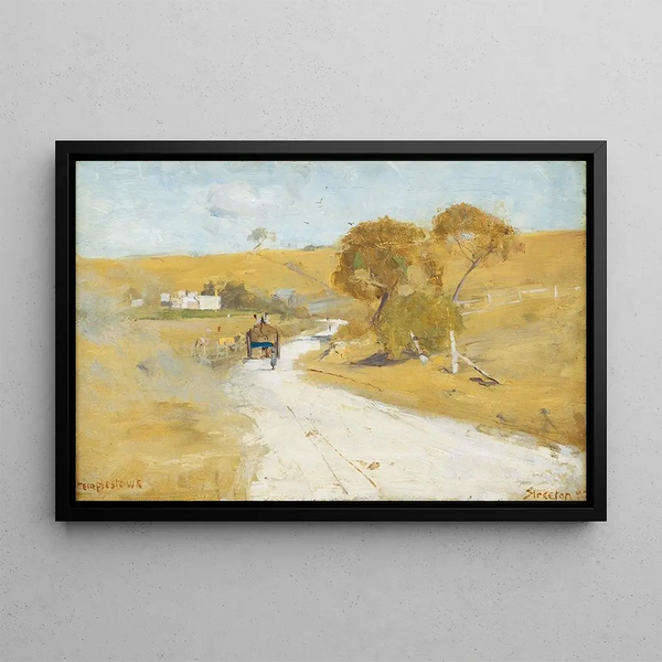 À Templestowe - Arthur Streeton — framed artwork on a wall