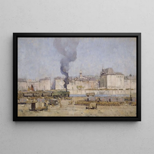 Boulogne - Arthur Streeton — framed artwork on a wall