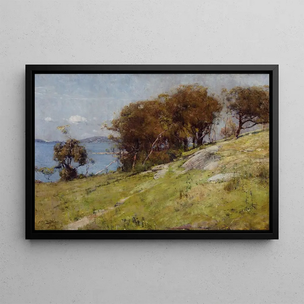 Pastoral de Cremorne - Arthur Streeton — framed artwork on a wall