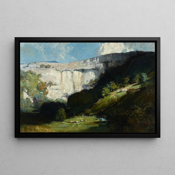 Malham Cove - Arthur Streeton — framed artwork on a wall