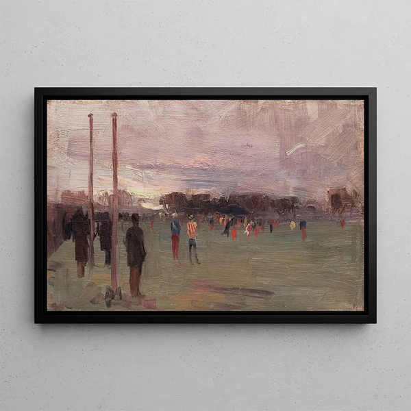The National Game - Arthur Streeton — framed artwork on a wall