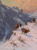 A fallow deer in winter - Arthur Thiele — artwork view
