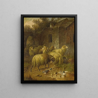 Rural scene - Arthur Trevethin Nowell — framed artwork on a wall